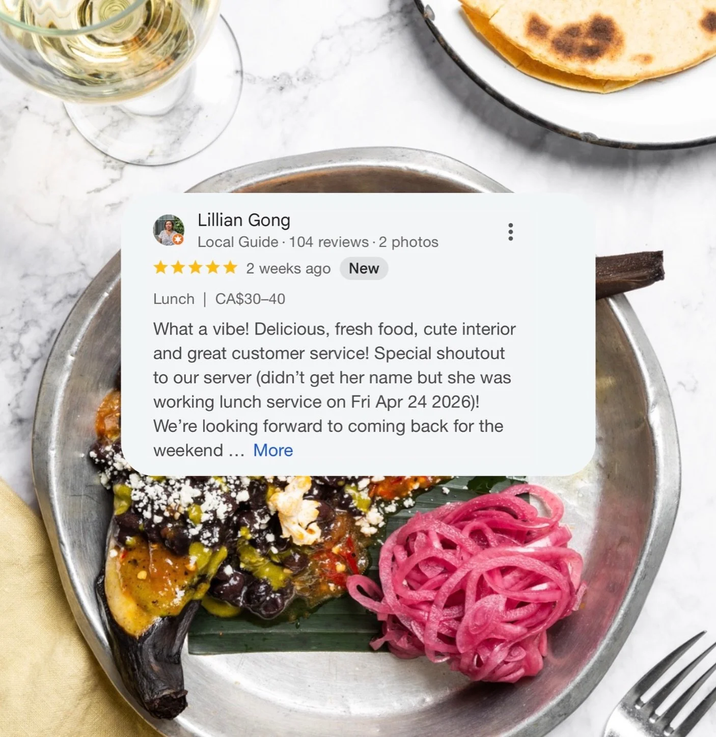 There&rsquo;s nothing more meaningful to us than hearing about your experience at the table 🖤

Every review, kind word, recommendation, and shared moment genuinely means the world to our team.

As a neighbourhood restaurant, your support keeps us go