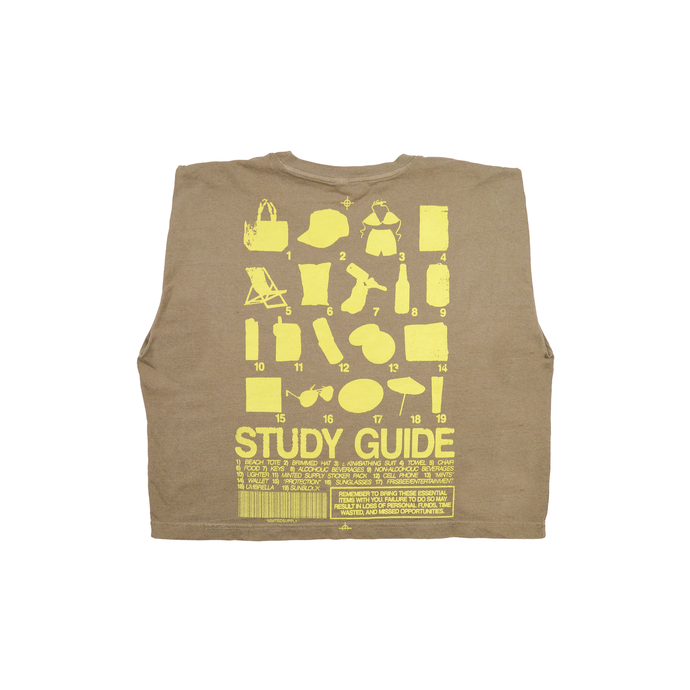 issue 008 "study guide" muscle tank
