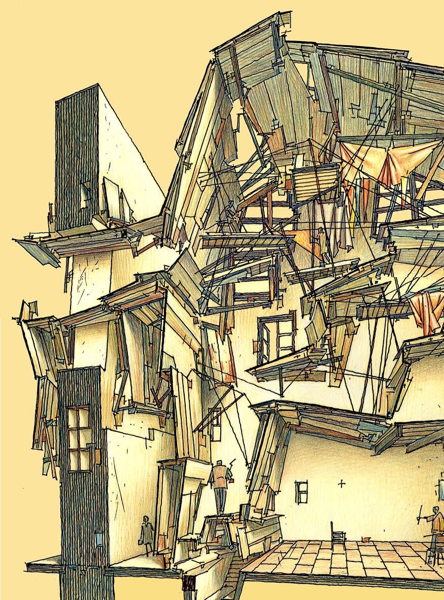 drawing by Lebbeus Woods