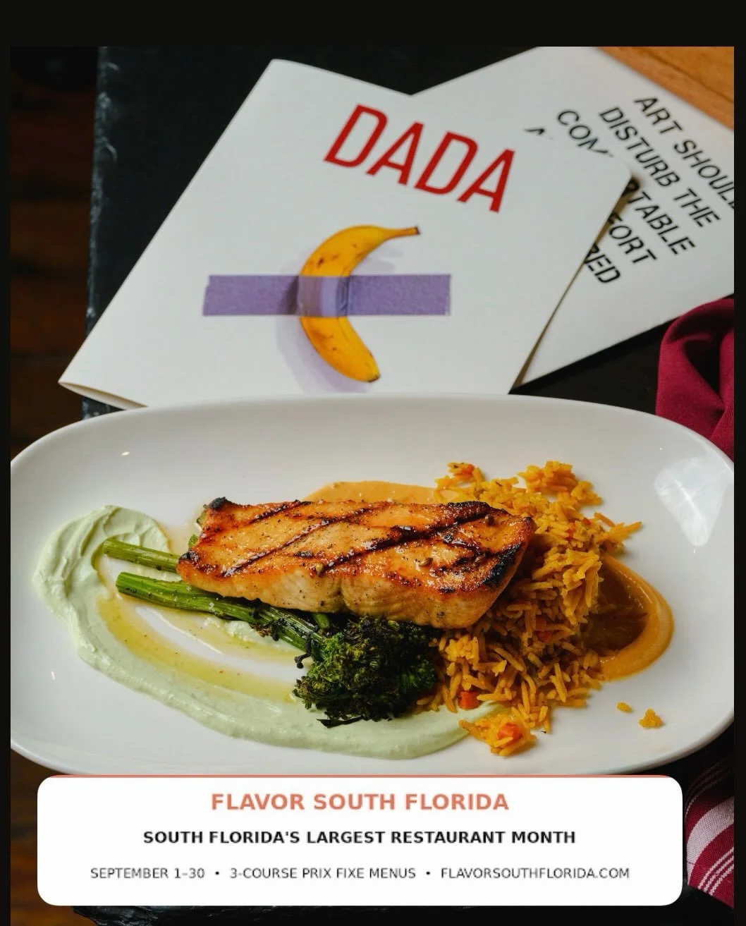 A little history, a little art, and a whole lot of flavor. ✨

Set inside the historic 1920s Tarrimore House just off Atlantic Avenue, Dada has been doing things its own wonderfully eclectic way in Delray Beach since 2000. (Delray Beach Historical Soc