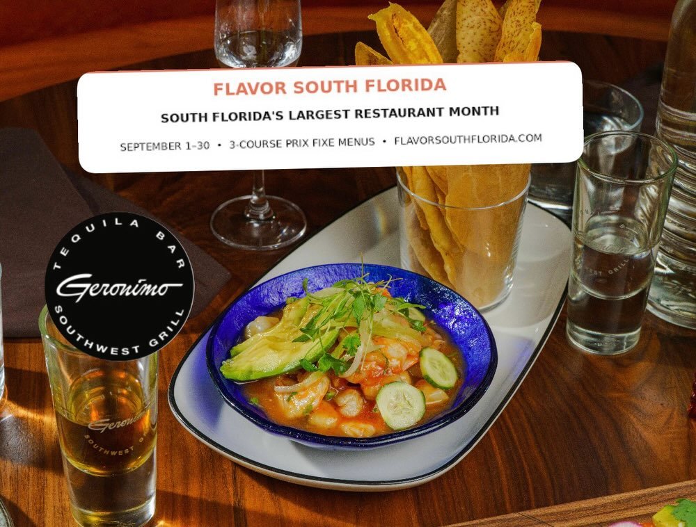 Geronimo is bringing the flavor this September. 🌴🔥

Choose your adventure&mdash;$35 lunch or $50 dinner, with bold Southwest flavors from start to something sweet. Surf &amp; Turf Burrito, Charred Octopus, Hanger Steak, Tequilamisu&hellip; decision
