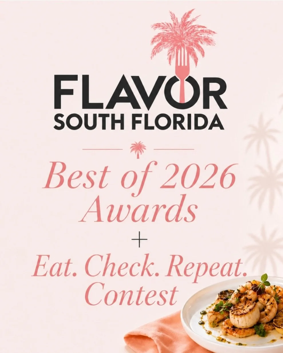 Are you in it to win it? 🏆 Dine out, win big!

We&rsquo;re giving away incredible prizes to those who can eat at the most Flavor South Florida participating restaurants this September! Last year, the winner ate at 28 restaurants&hellip; can you top 