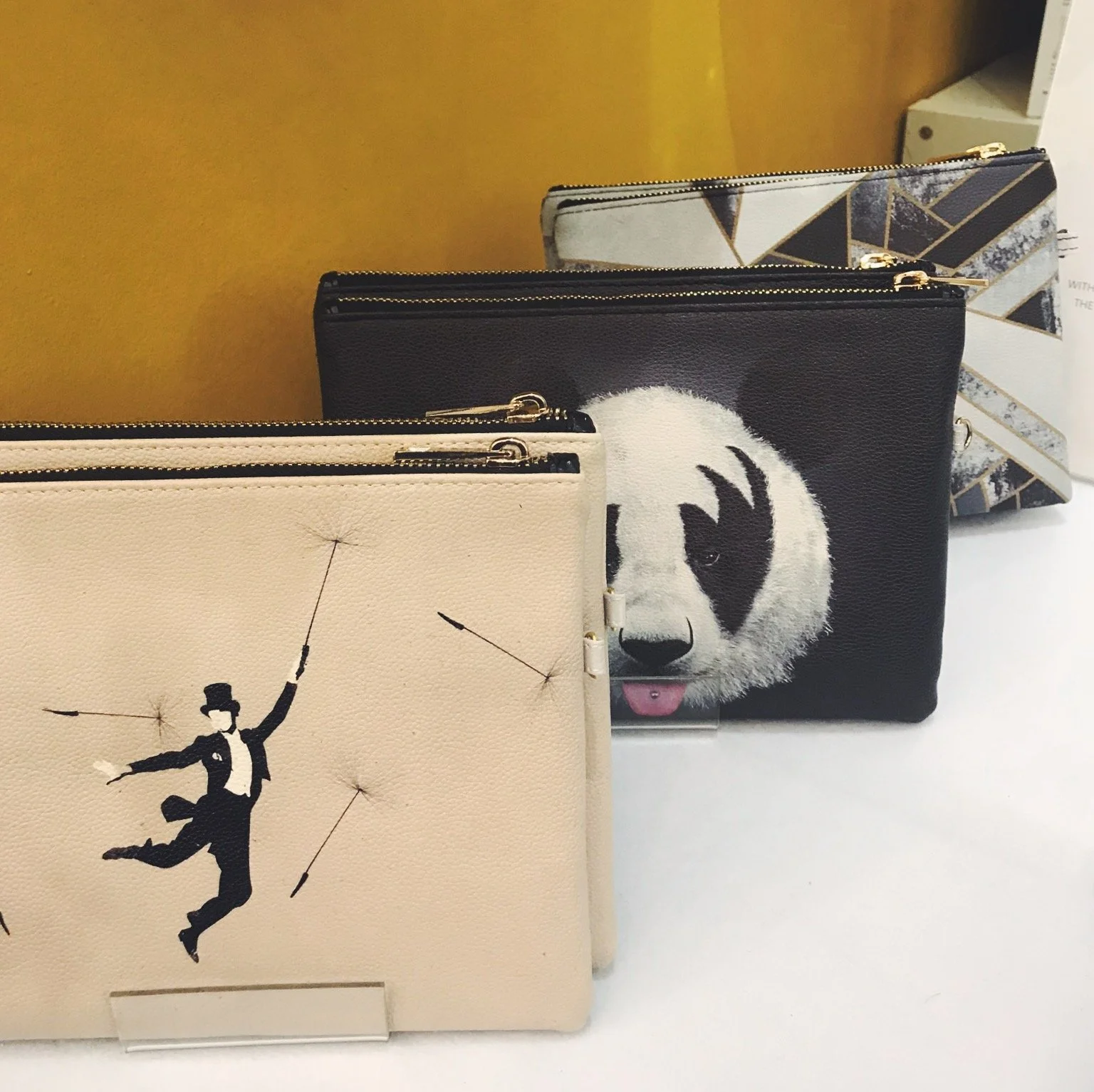 vegan leather wash bag