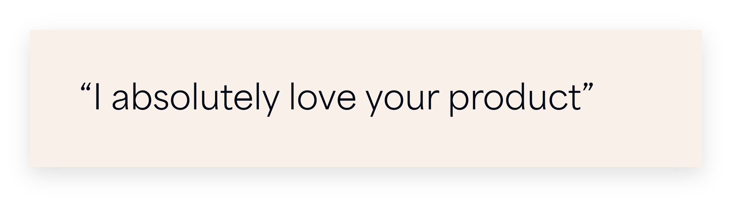 PR Dispatch member testimonial on a cream card reading 'I absolutely love your product