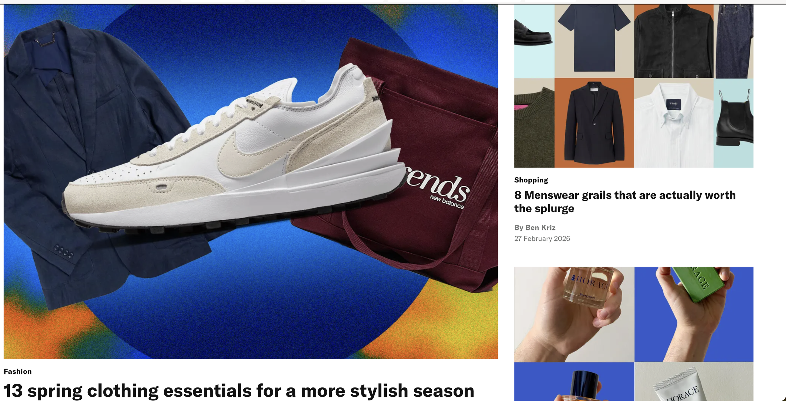 Men's shopping and style edits