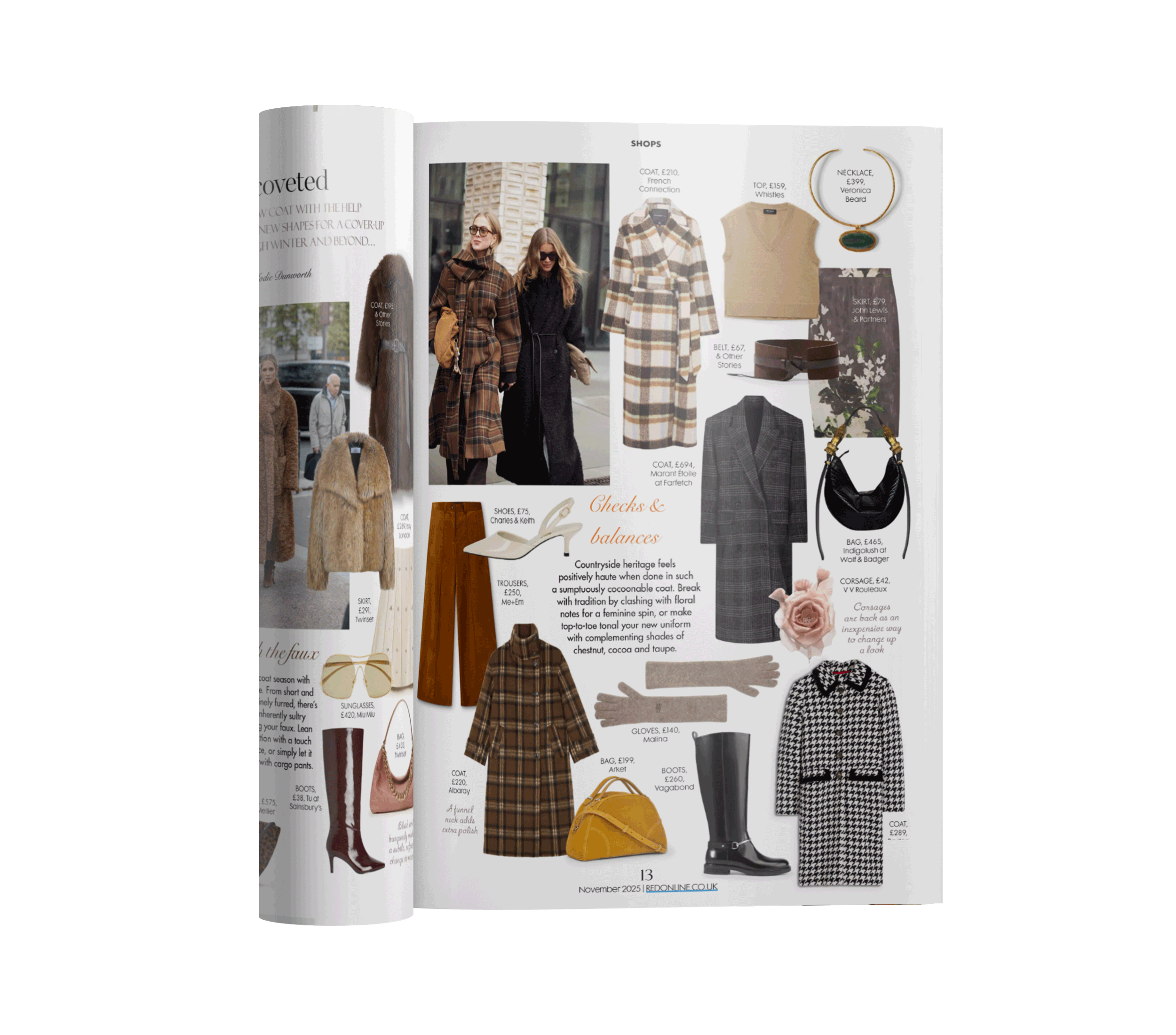 Magazine shopping pages