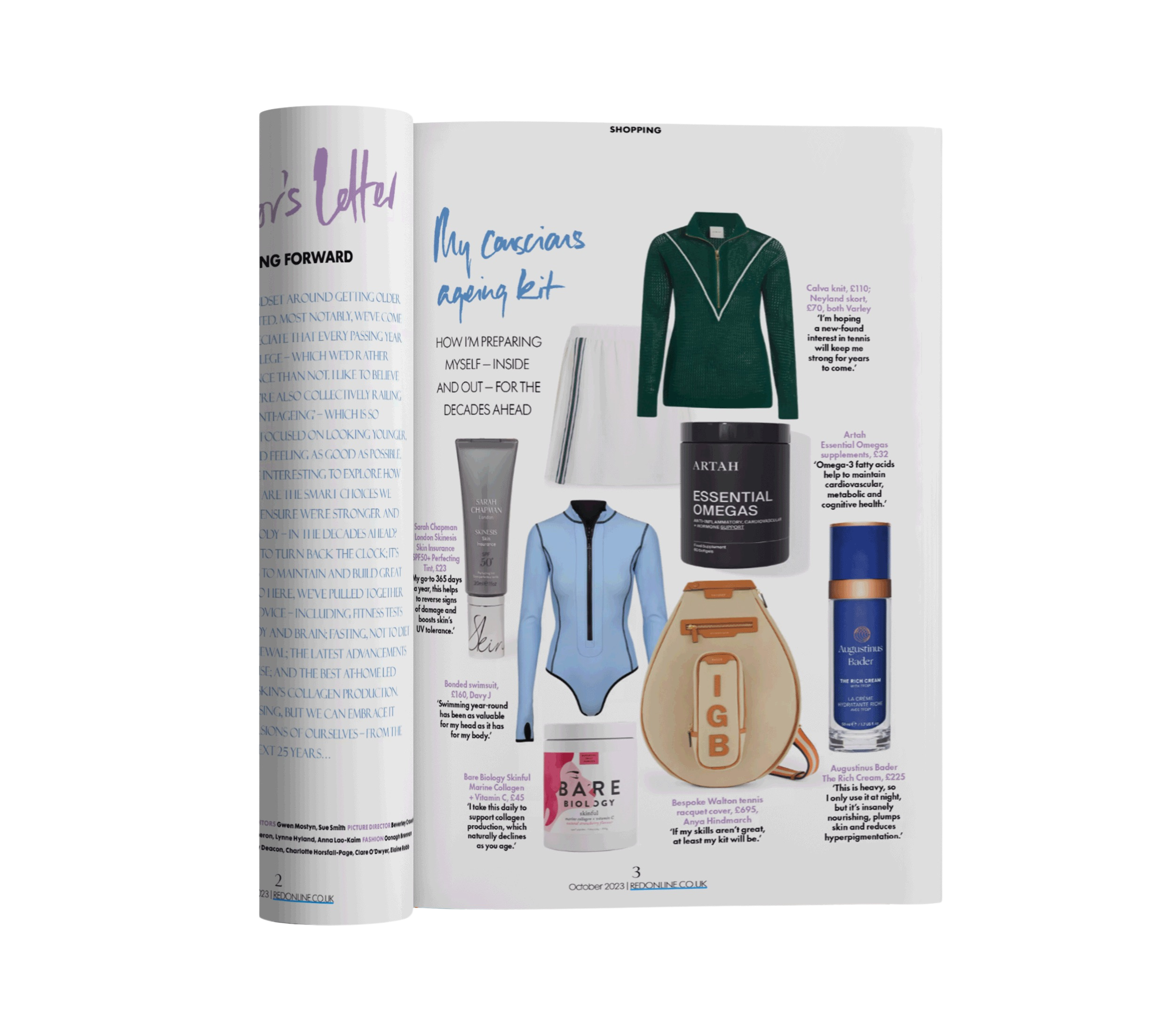 Davy J sustainable brand PR coverage – product featured in a magazine