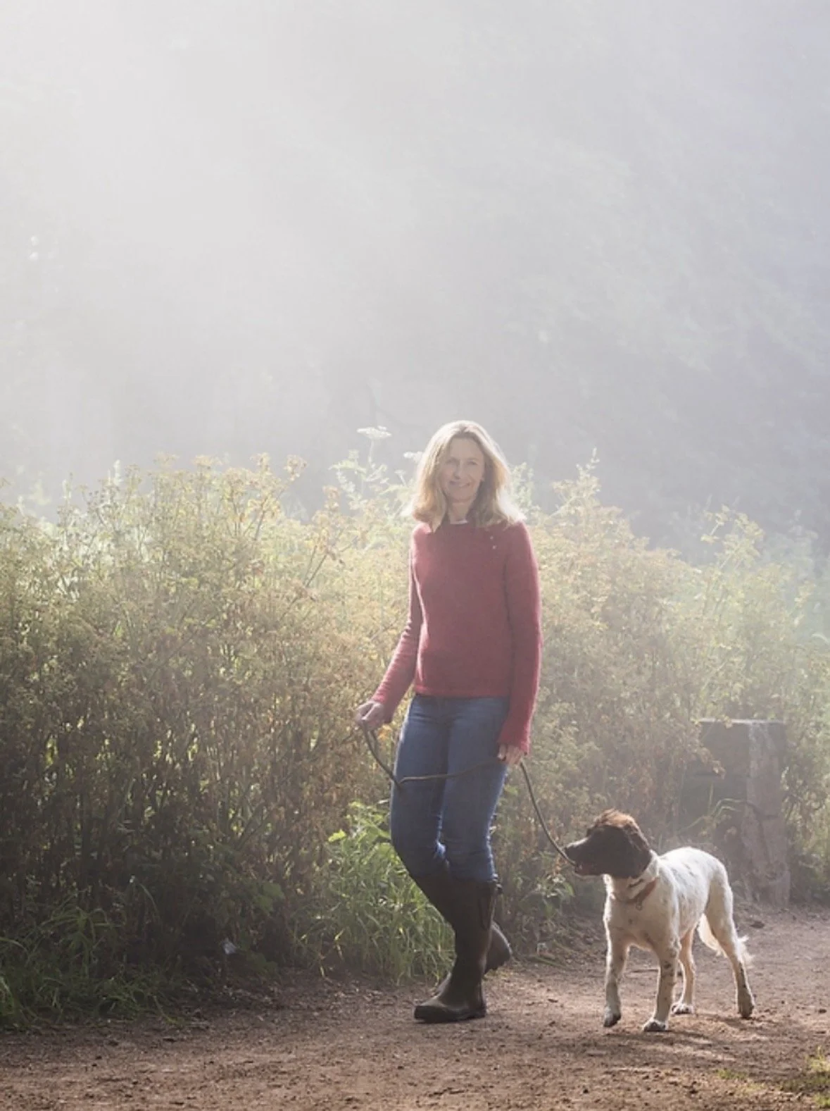 Lola, the Springer Spaniel, with her owner Alexandra at Made Scotland