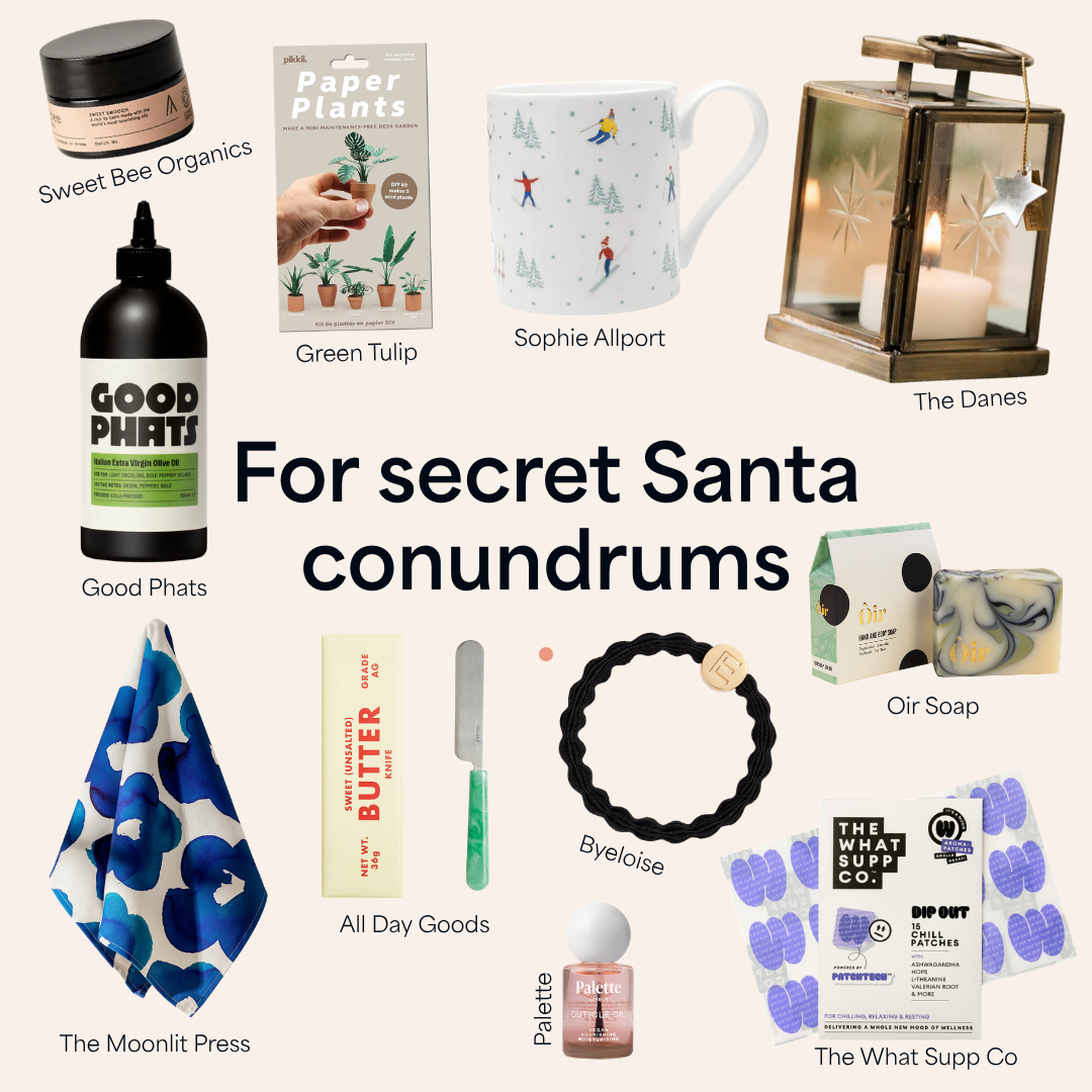 Christmas Secret Santa gifts from independent and founder-led brands