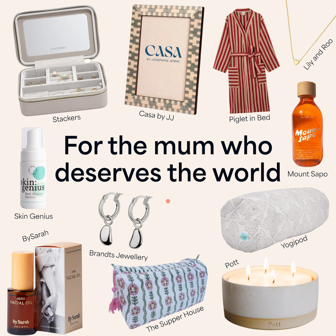 Christmas gifts for mum from independent beauty, jewellery and lifestyle brands