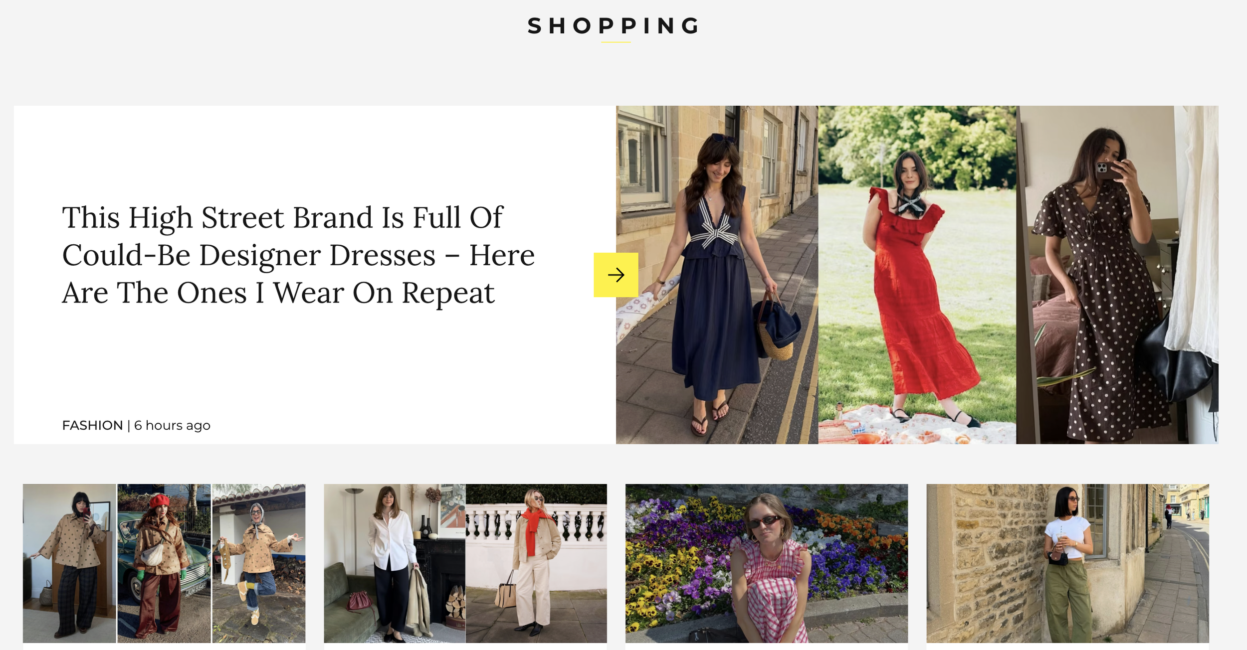 Grazia UK shopping