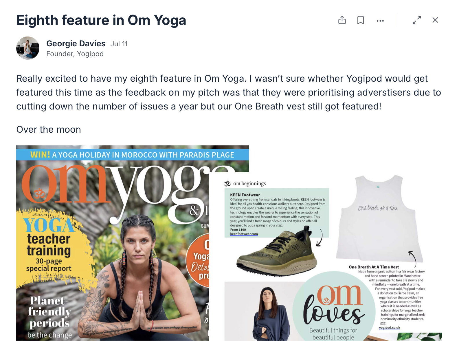 PR Dispatch member testimonial about landing beauty and wellness press coverage using our UK journalist database