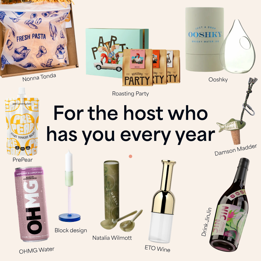 Christmas gifts for hosts from independent food, drink and homeware brands