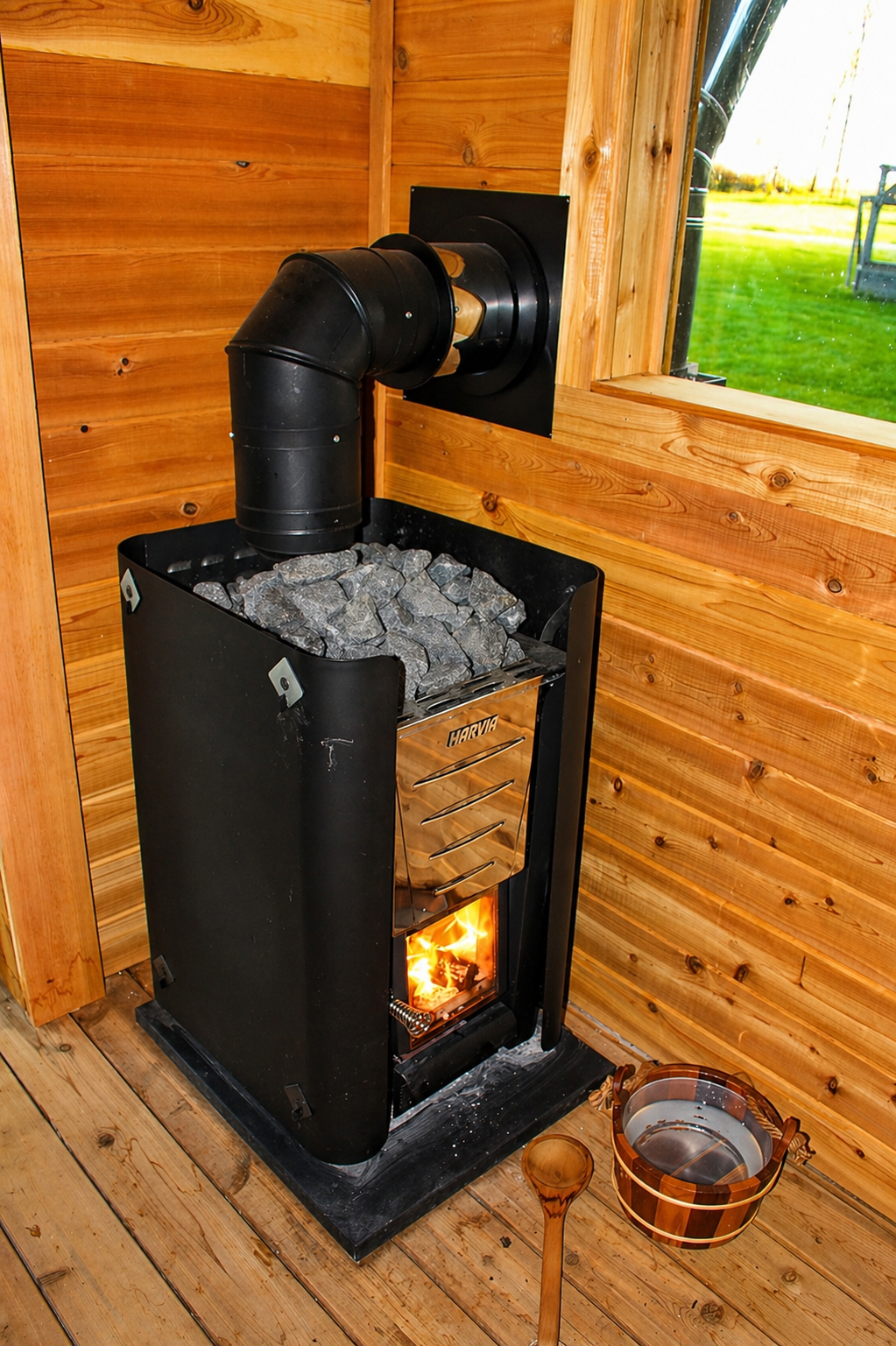 Harvia Pro 20 wood-burning sauna heater