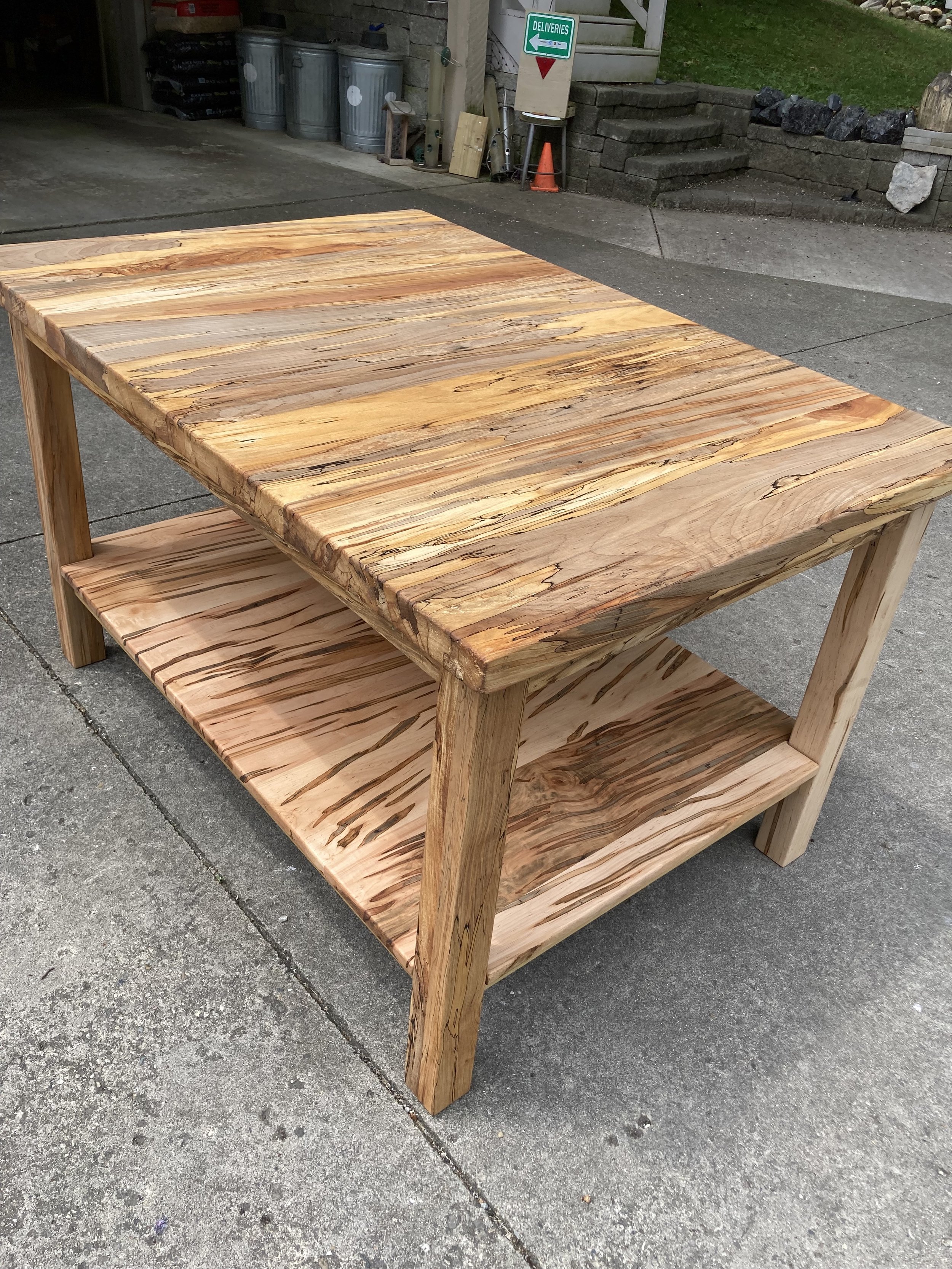 Spalted Maple Kitchen Island