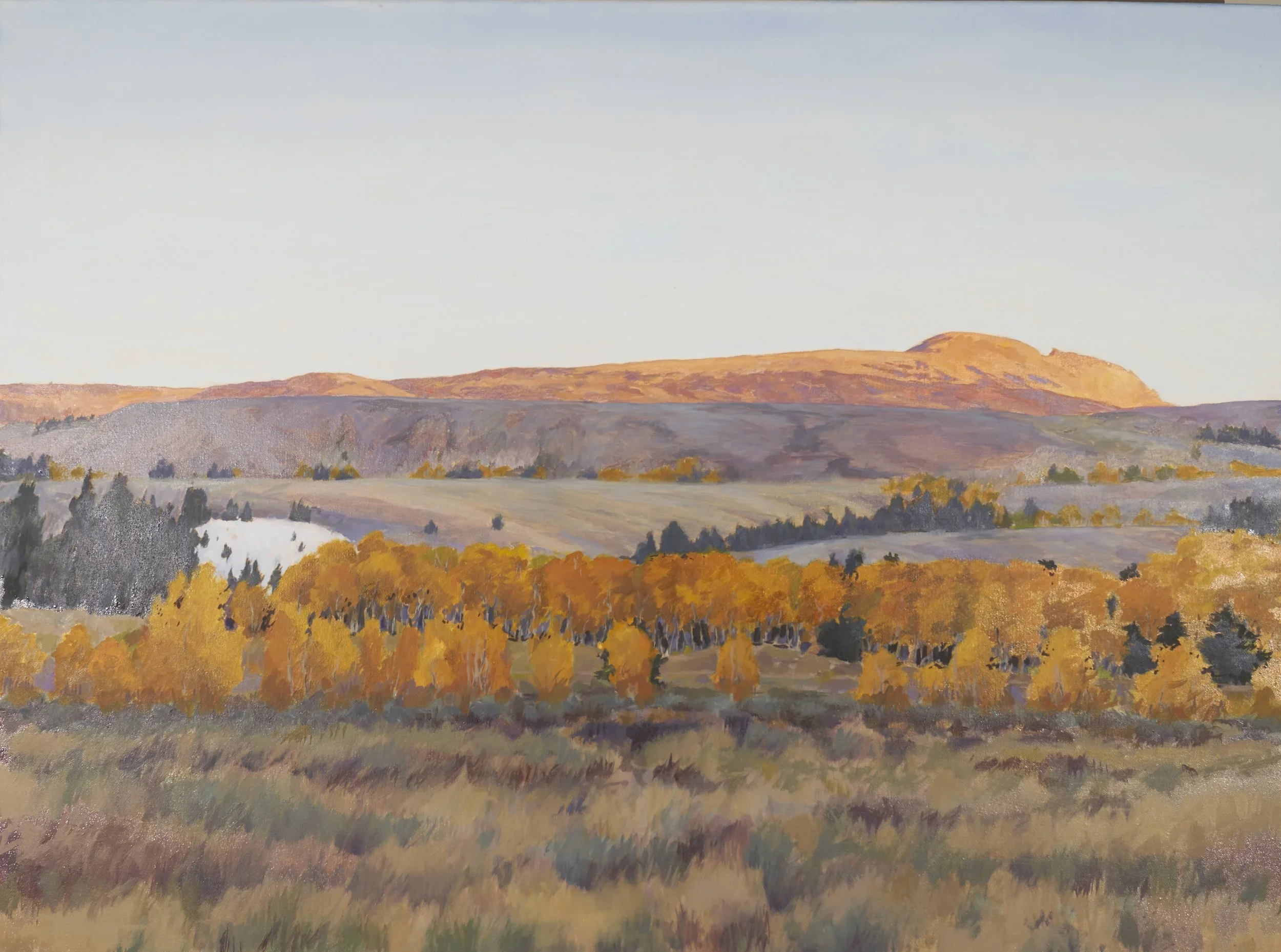 Sleeping Indian, Jackson, Oil on canvas, 30 x 40 inches