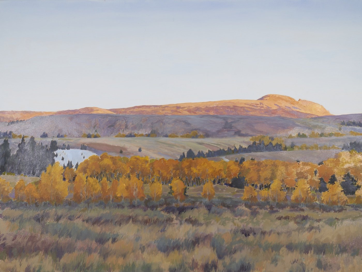 Sleeping Indian Twilight, 2024-25, Oil on canvas, 30 x 40 inches