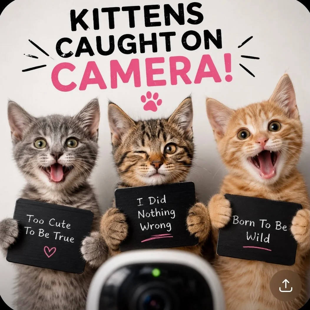 Our Kitten Cams are up and running! Now you can see all 16 of the kittens and their moms and view their progress. New content is uploaded each day and all proceeds go to helping these kittens thrive (as well as others In our care)! 

You can subscrib