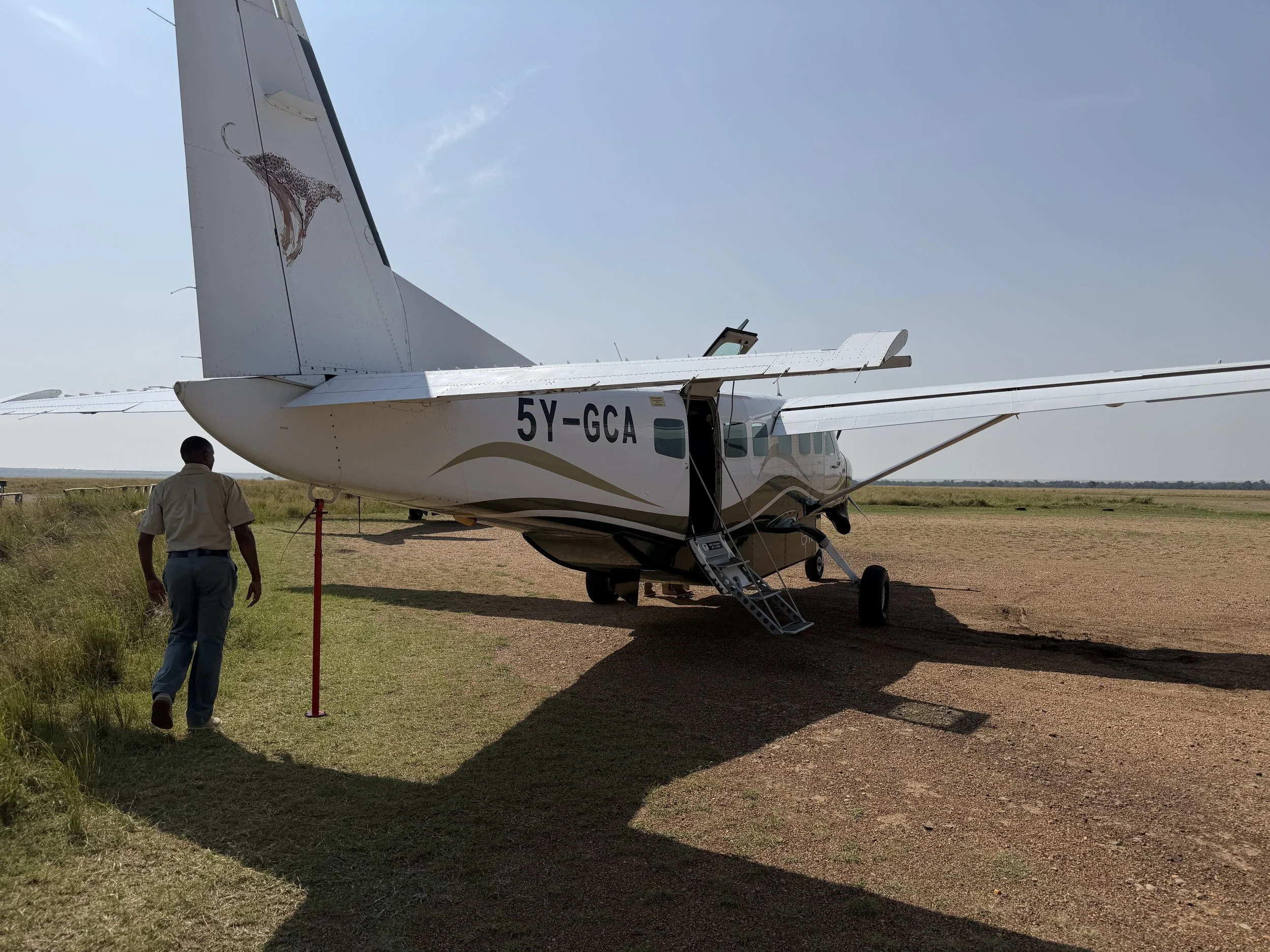 Governors plane at the airstrip