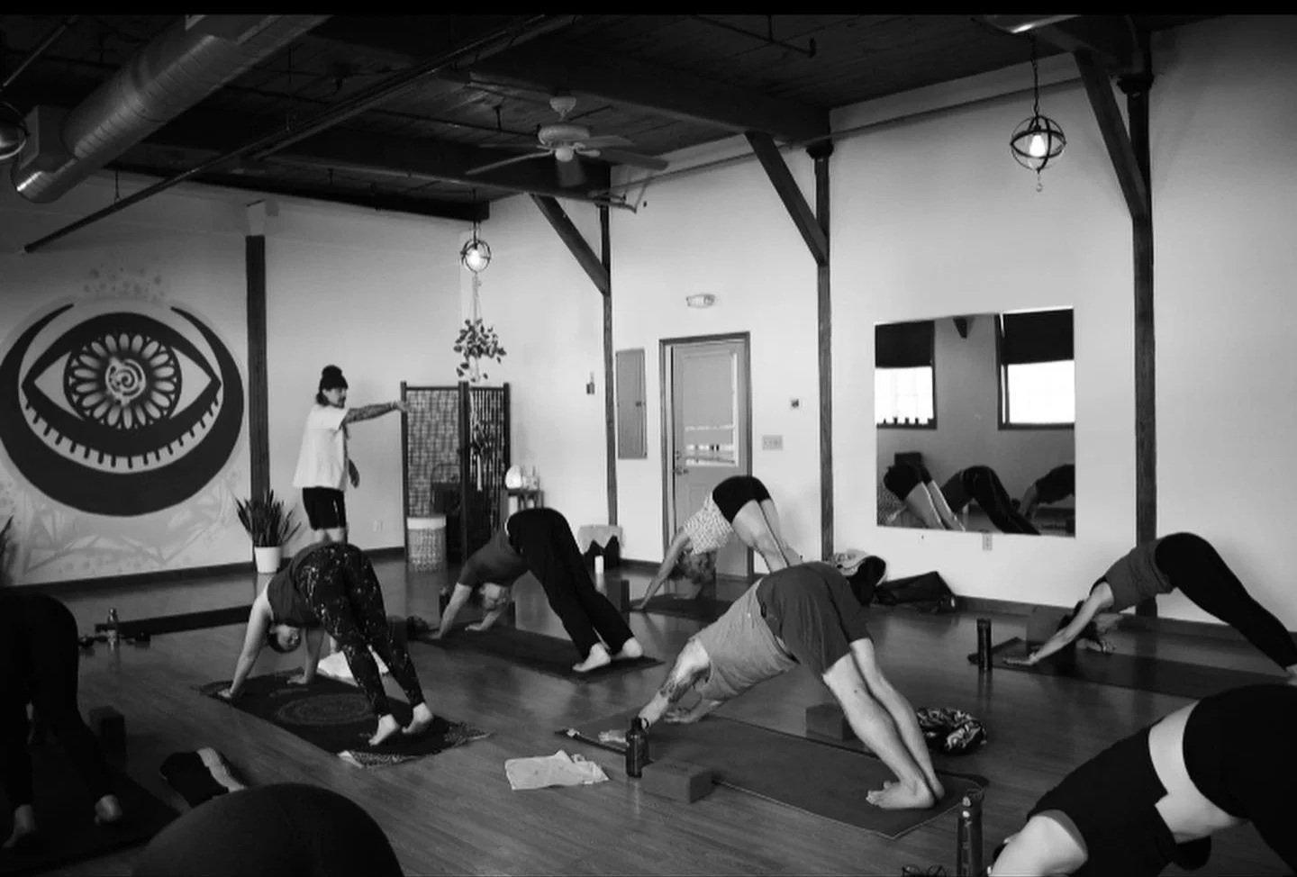 Jesse teaching a Mellow Flow Class