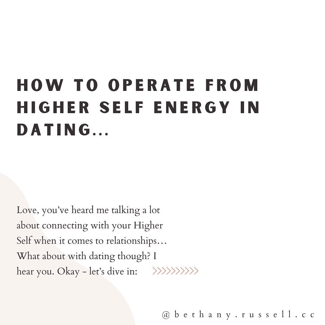 Are you finally ready to unbend from the parts of yourself sabotaging healthy love? Are you curious about how to connect to your Higher Self energy and how she can course correct the partners you attract? Swipe thru, babe! And save for later.

Drop a