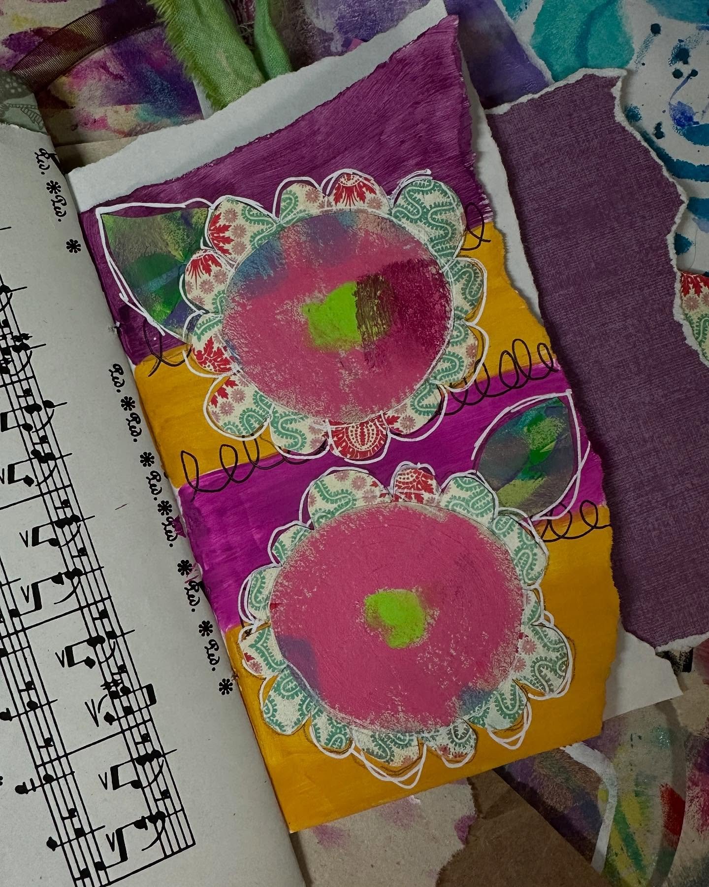 A little page in my Little Scrap Book. Went little today. 😊

#littlescrapbook #littlescrapjournalpage #flowerscraps #useyourscraps #mixedmediaart #mixedmedia #scrapinspiration #artforfun #artforhealing #laurierichardsonhaleyart