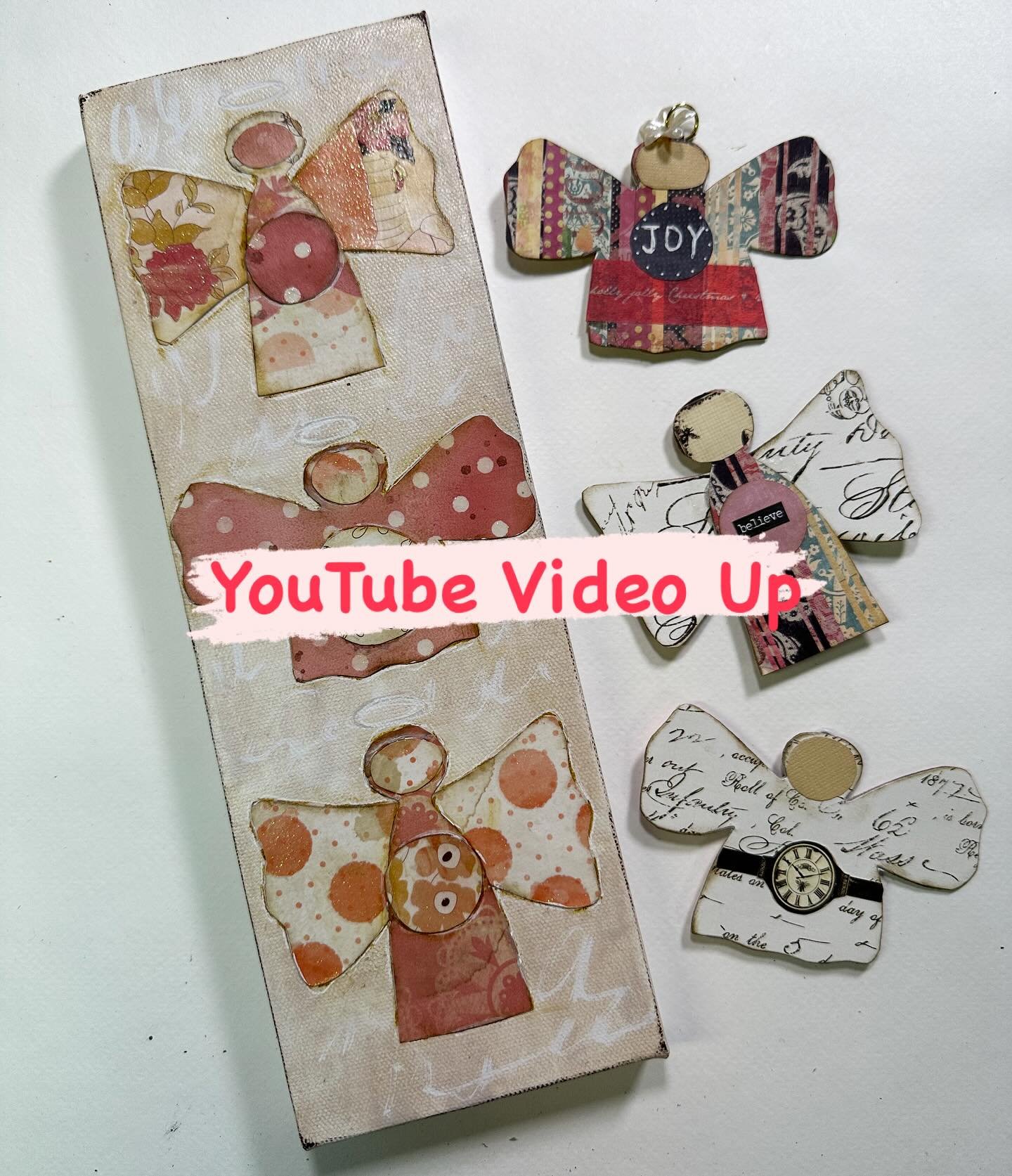 DIY Bookmark Angels + Bonus Canvas
You can also turn them into ornaments. 😊Video is up. Link in profile. 

#mixedmediart #useyourscraps #artforfun #artforhealing #laurierichardsonhaleyart #inspiredbycolor #diyangelbookmarks #paperclipangelbookmarks 