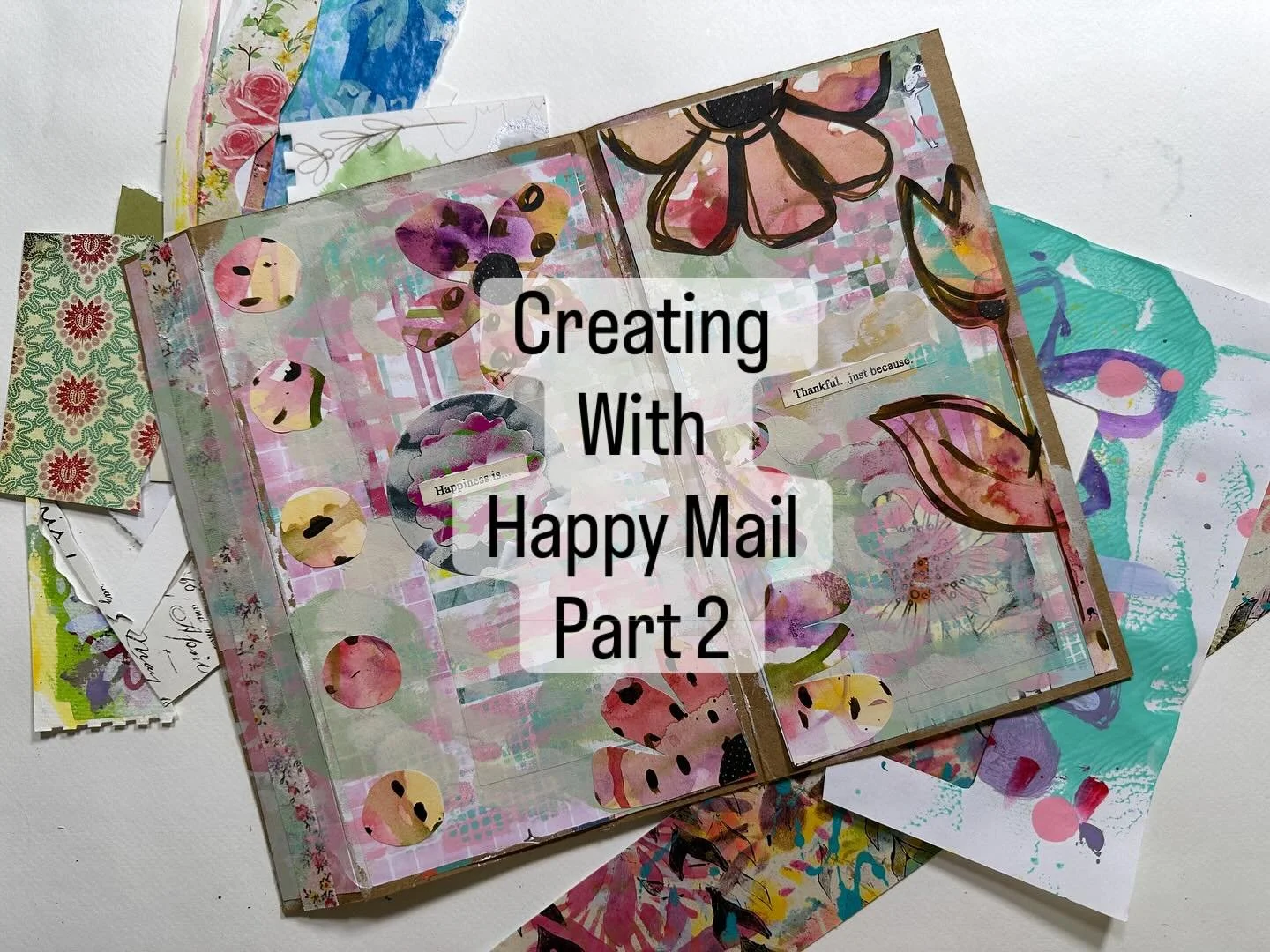 Part 2 Creating With Happy Mail. Video is up. Link in profile. Today we work on the large folder and create cards from a master board  made with all of the remaining scraps left over from this project. Nothing is wasted. 😊

#creatingwithhappymail #h
