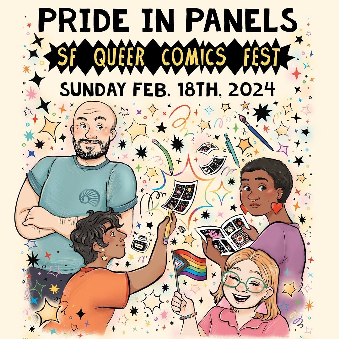 Our buds @silversprocket are putting on a queer comics festival @prideinpanels next February!! Have you already applied? You have until December 15th - check out the Pride in Panels page for more details 💖 🏳️&zwj;🌈🫡🏳️&zwj;⚧️
#queerevents #queerc