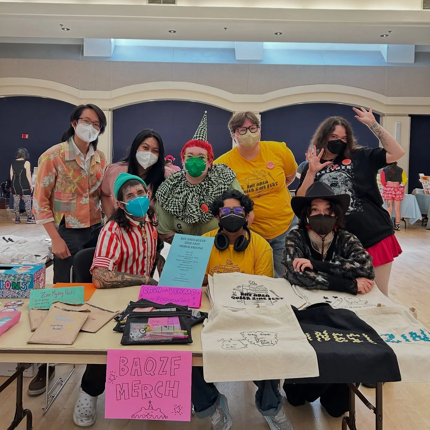 Today&rsquo;s the day! BAQZF 2025 is @oaklandasiancc from now until 5 pm. Sooooo many queer zinesters and comics artists and cool stuff galore!! West a mask and come use the free photobooth!!! #baqzf2025