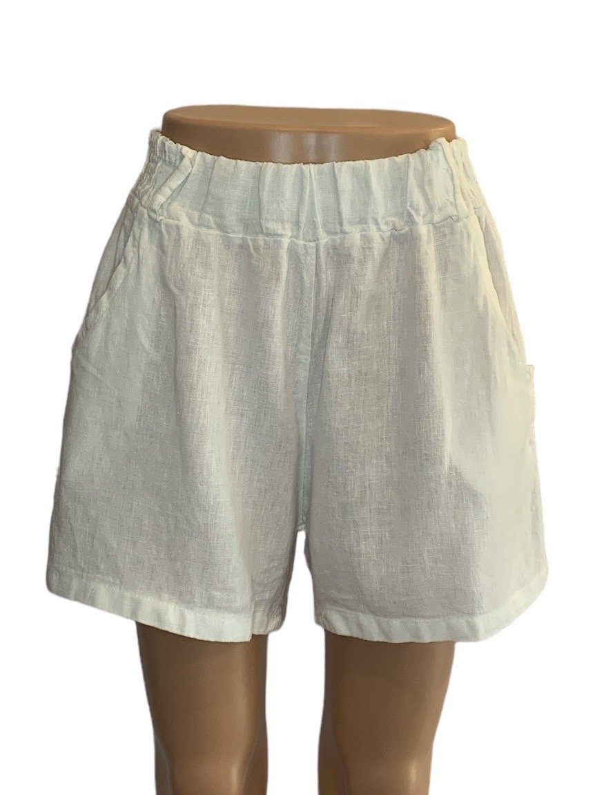 Venti6 High Rise Linen Shorts