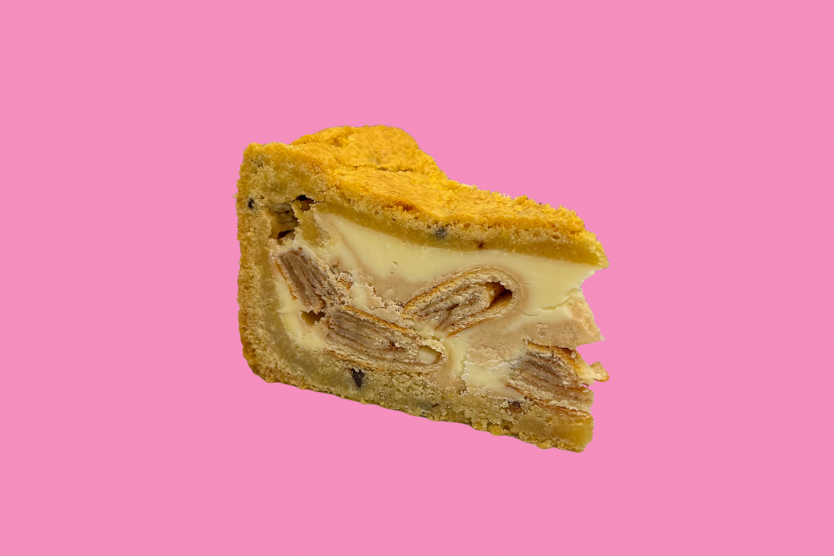 Cinnamon Roll Cookie Pie