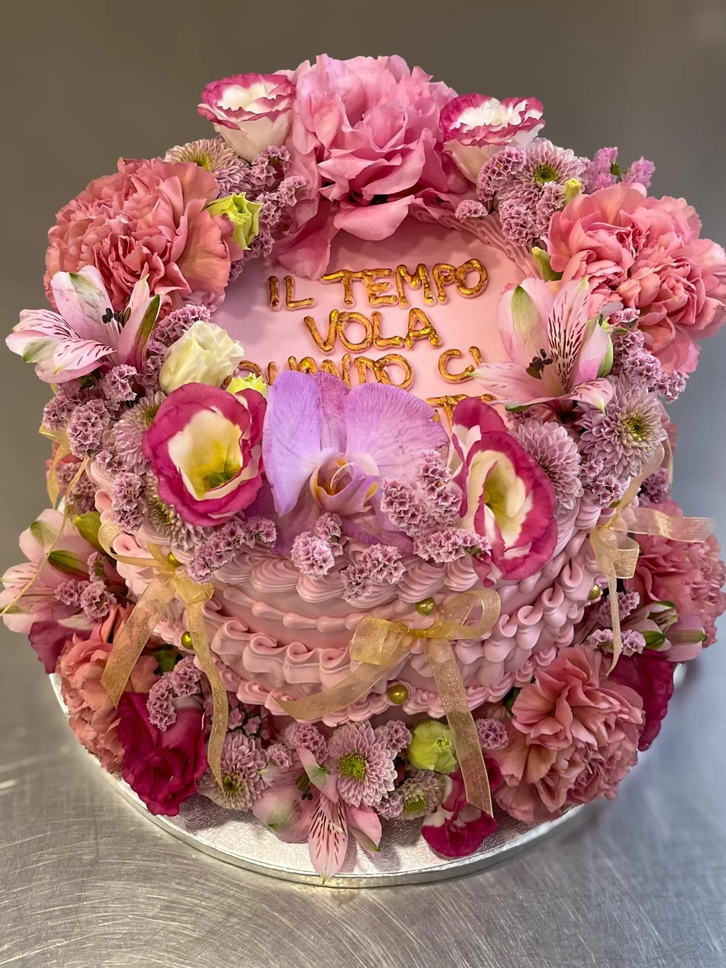 💐A cake made of petals and love! 🩷