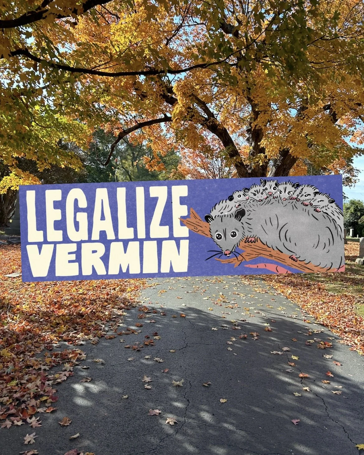 Legalize Vermin Bumper Sticker