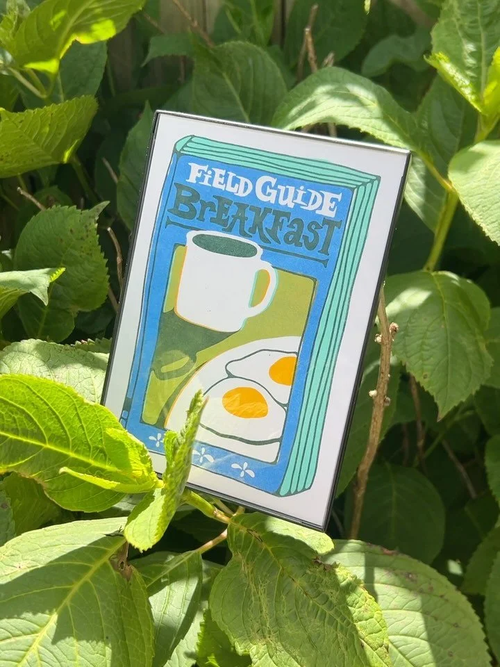 🍳Cowboy Print Club June print is here! 💌

Inspired by my collection of vintage field guides and the greatest meal of the day ☕️

🌈 Risograph printed in Sunflower, Mint, Cornflower and Hunter Green 🌈

Join Cowboy Print Club by Jul 1 and get this s