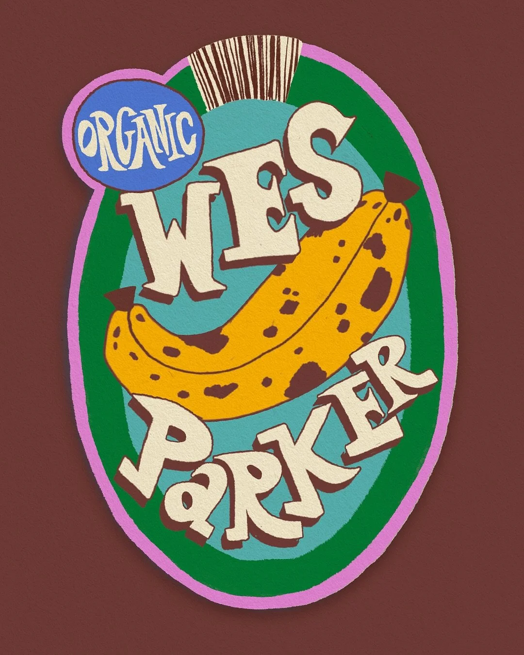 I had the pleasure of illustrating this fun fruit sticker STICKER design for @phat_wes ahead of their upcoming tour! 🍌🌈✳️ go see them LIVE in a city near you!!!! and get a sticker to remember it by!!!

(Swipe to see an unused colorway 😇)

#handlet