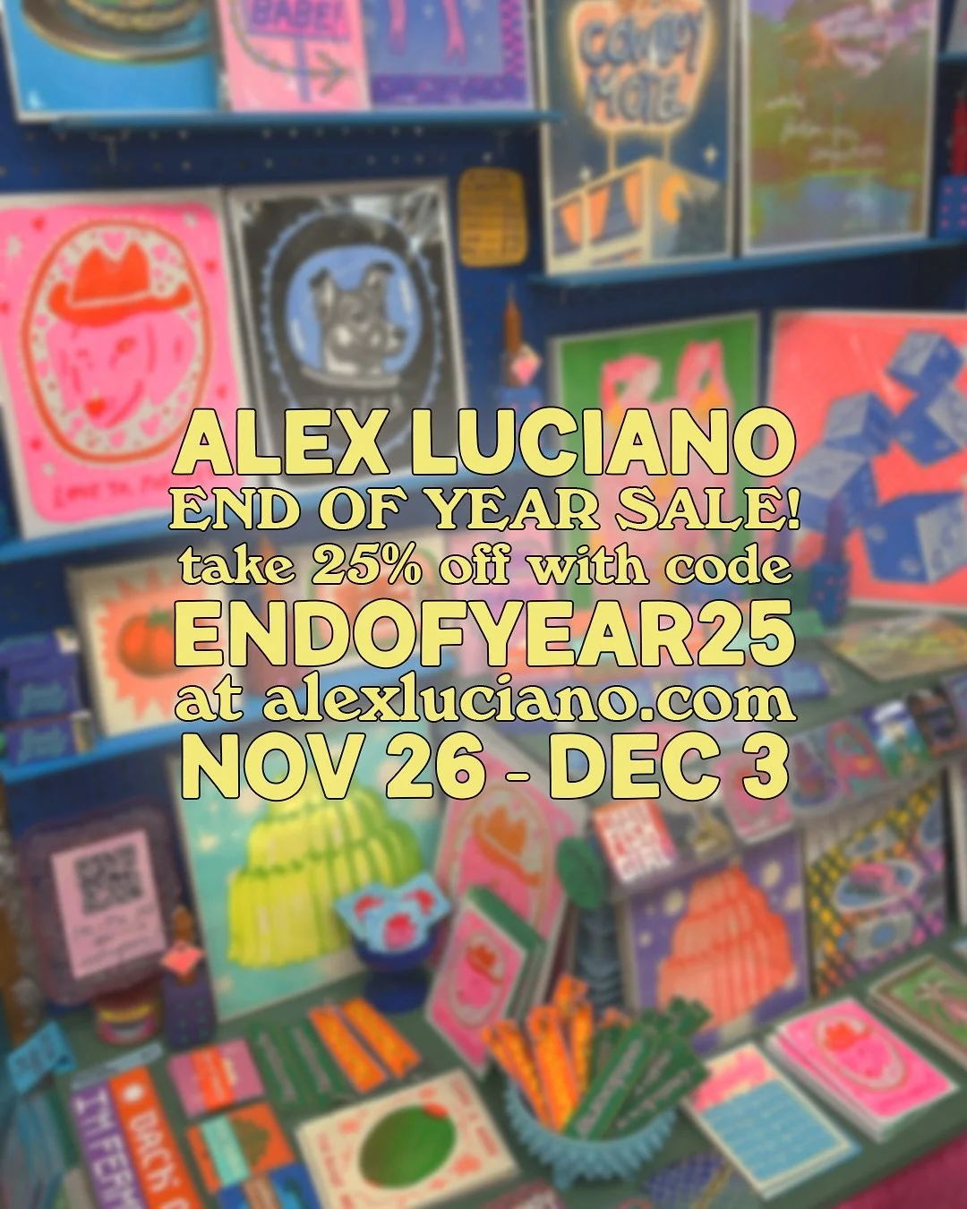 IT&rsquo;S A SALE!!!!! 🌈

lol yup here&rsquo;s a hot deal for ya as a way of saying thank you for being there for me all year long! 

take 25% my whole web store today nov 26 through dec 3! one whole week! don&rsquo;t miss out!!!! shipping will come