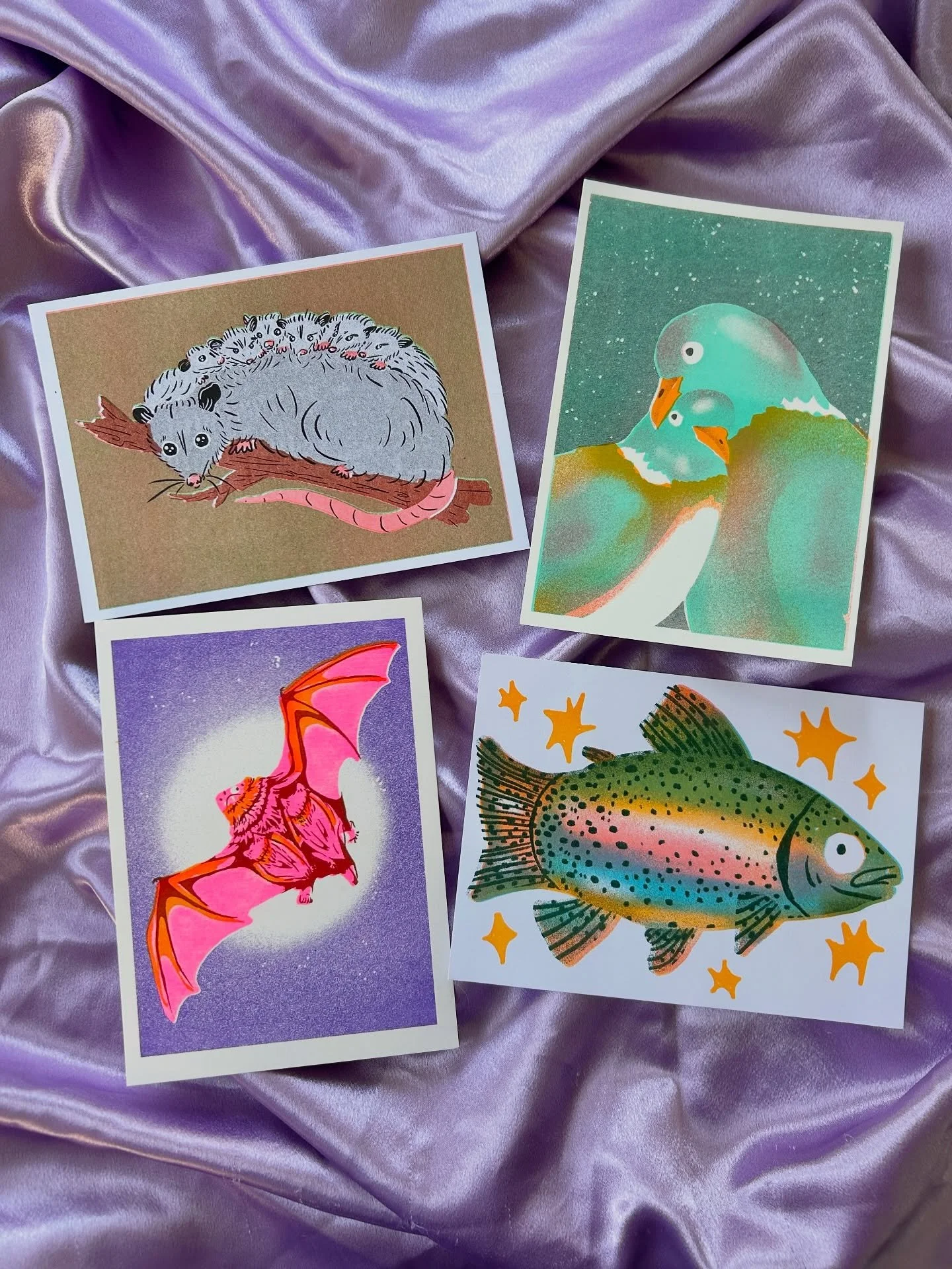 Cowboy print club 🤝 colorful animals

Join my mail club by Dec. 31 to get the mama opossum print and go into 2026 enjoying risograph printed goodness sent to your door every month!! 😇 also get access to a secret sh0p that has past month&rsquo;s pri