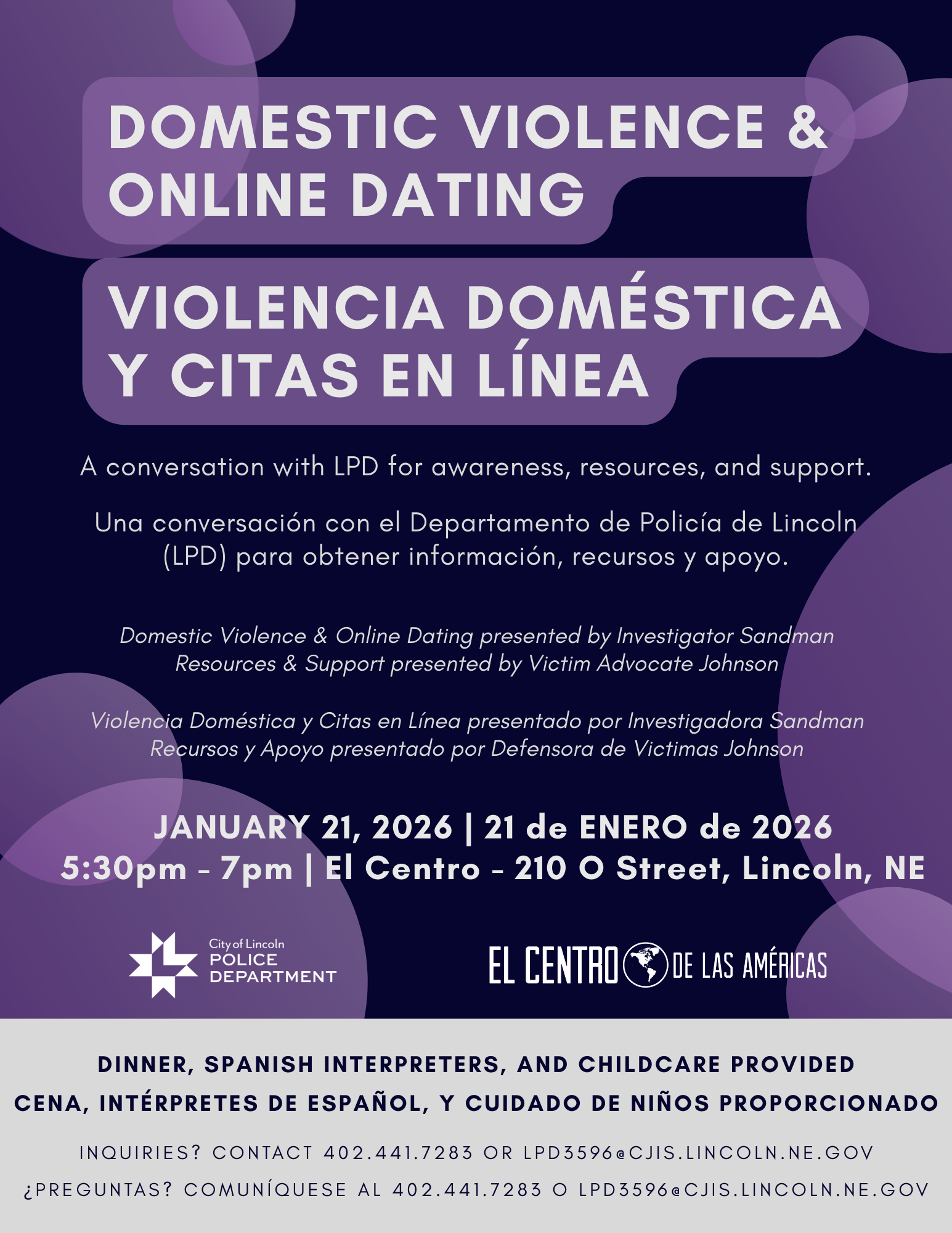 Domestic Violence & Online Dating w/ LPD | Violencia Doméstica y Citas en Línea con LPD