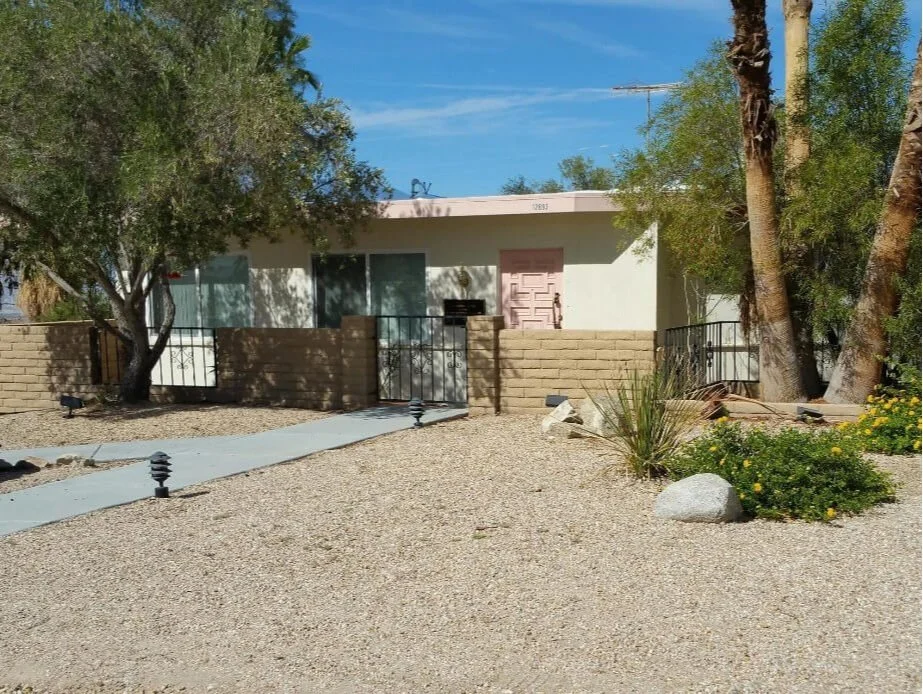 A view from Harmony House from the street