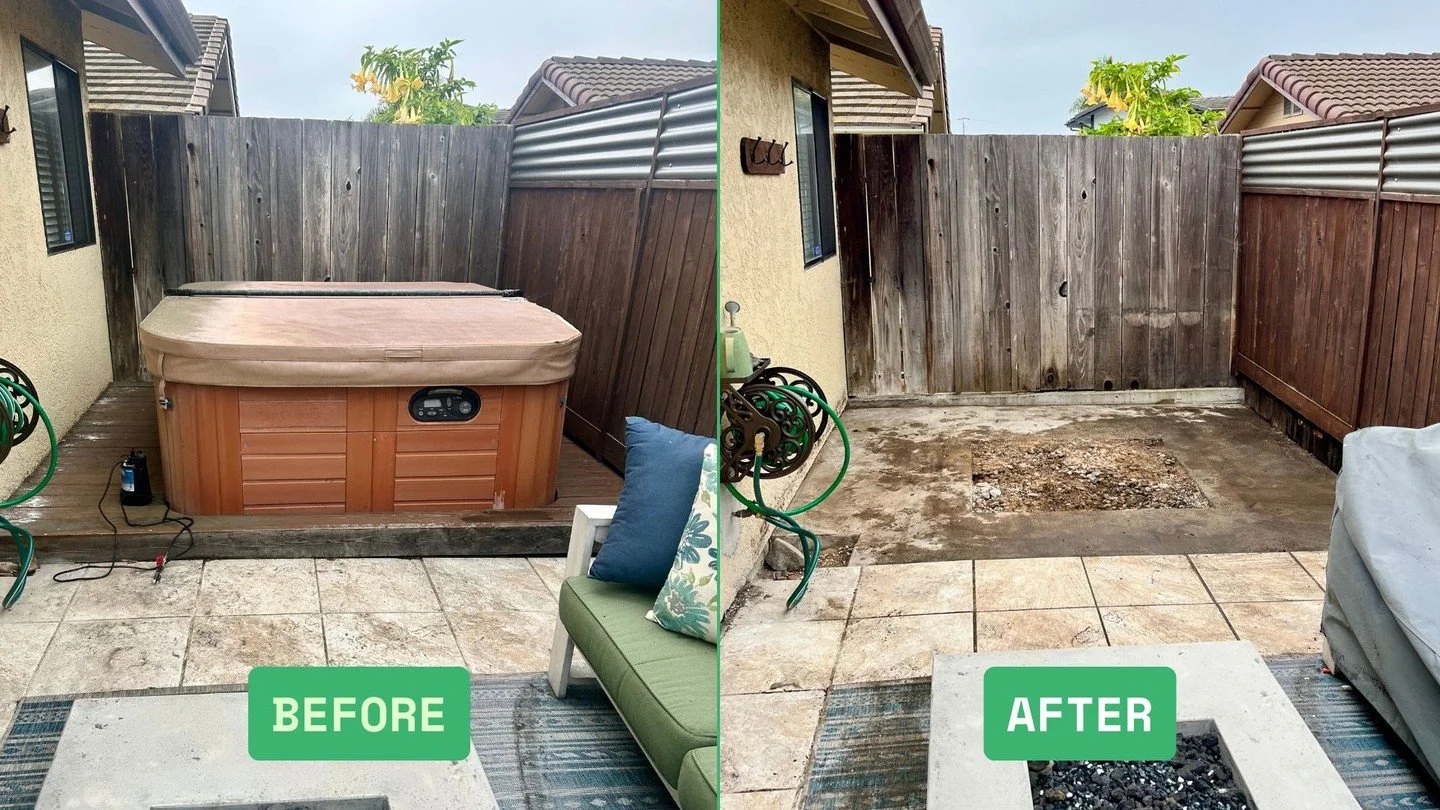 From eyesore to open space! 🤩 Seeing that old hot tub gone is so satisfying. We specialize in efficient appliance removal throughout San Luis Obispo County, freeing up your valuable space. Ready to reclaim your yard? Call us at (805) 279-4662 or vis