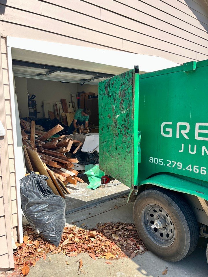 Tired of clutter? Let Green Guys Junk Removal tackle your junk! We handle everything from construction debris and appliance removal to full cleanouts and property clean-ups across San Luis Obispo County. Get your space back! Visit greenguysjunk.com o