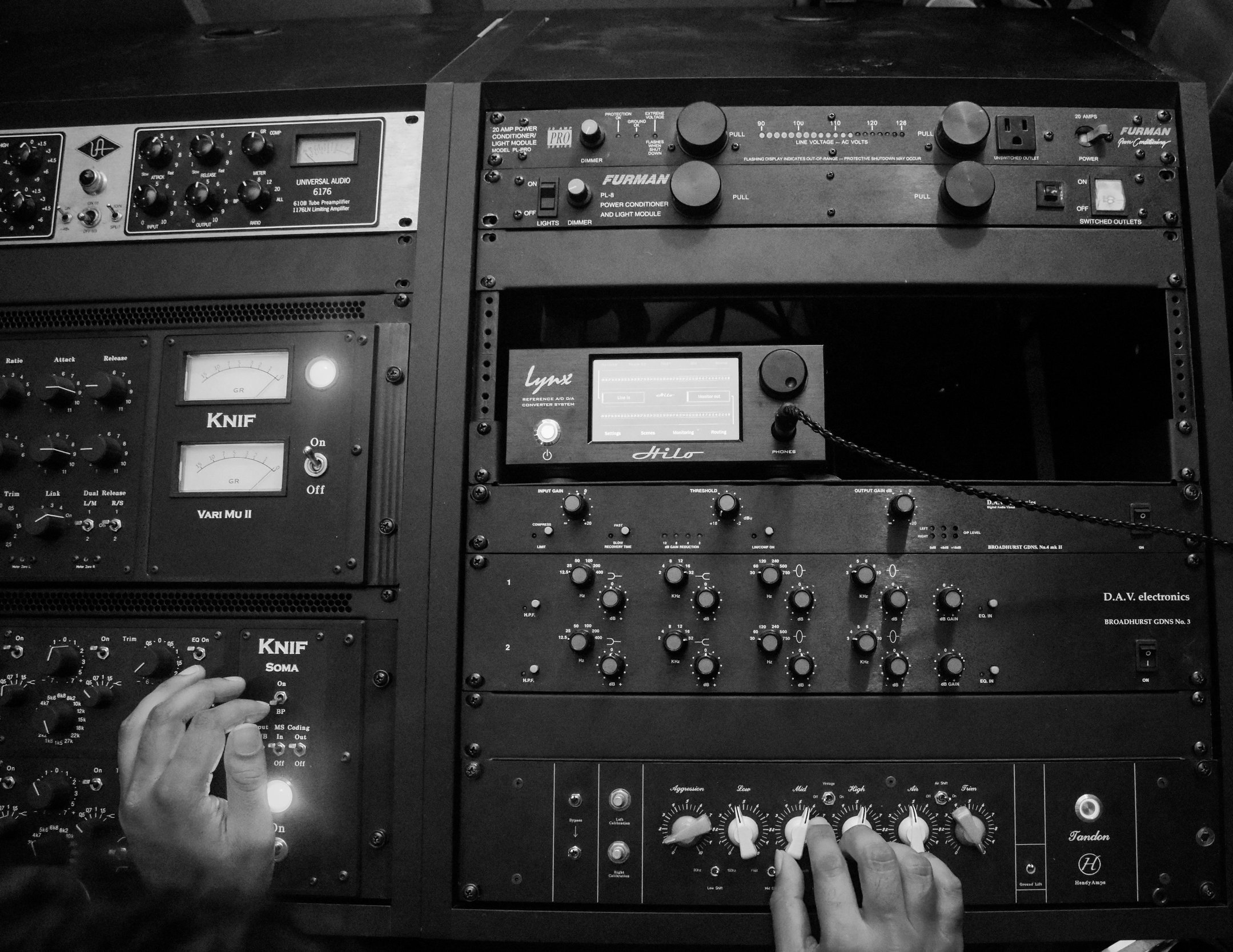 REAL KNOBS, SWITCHES, & BUTTONS: Every record crafted by TANDON HOUSE is made the subject of careful analog sweetening using the best tools available. 