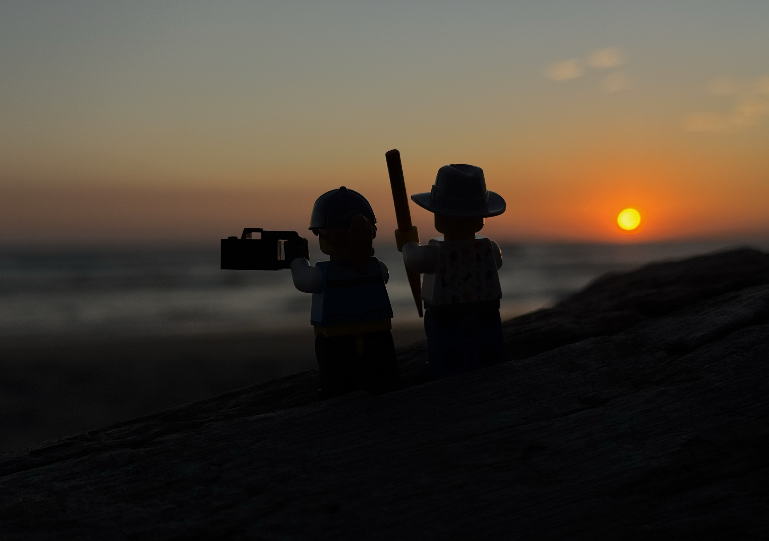 Though Nova pictured them as great adventure travellers, Drew pointed out that they were just two minis enjoying a sunset.