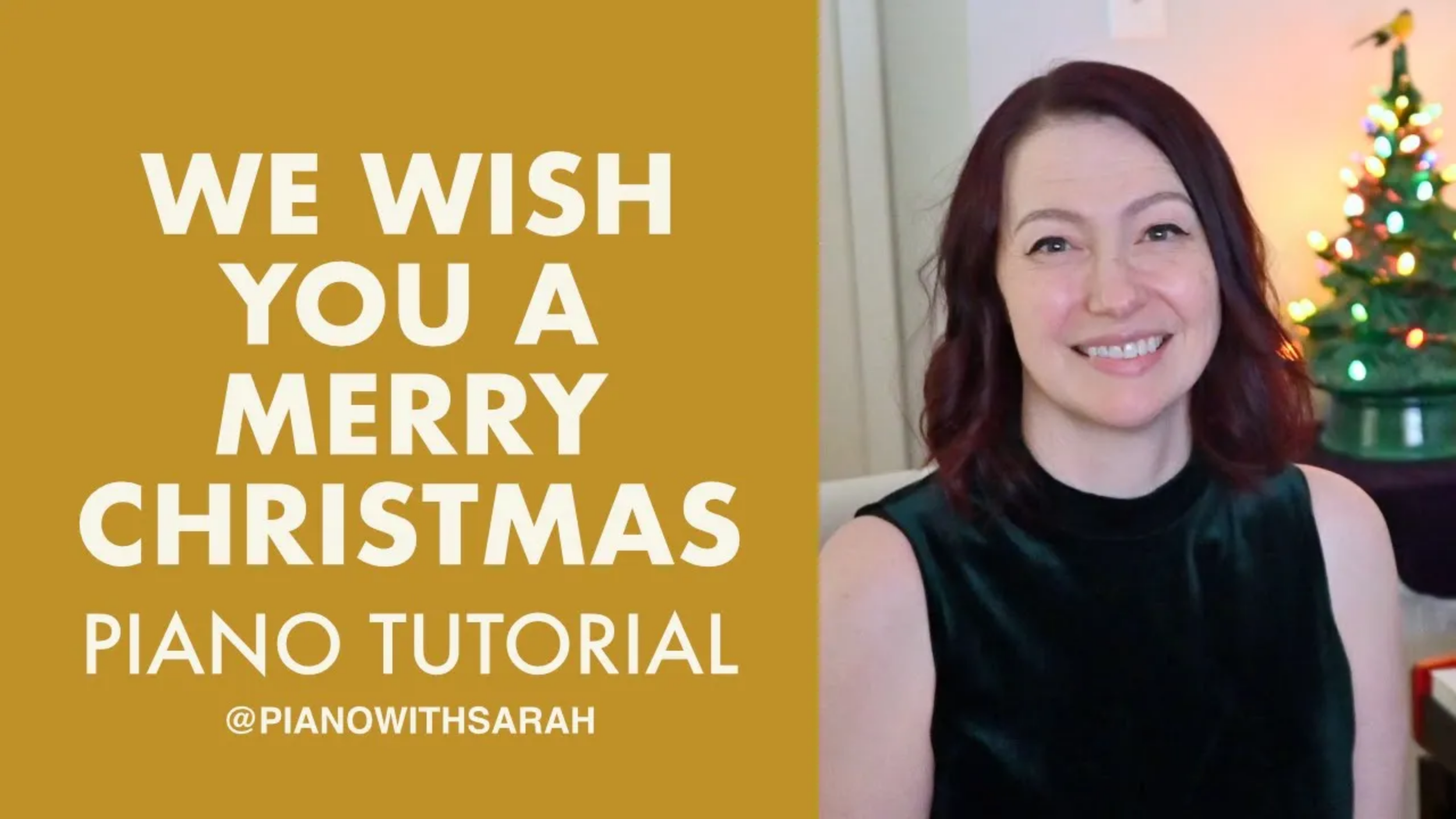 We Wish You a Merry Christmas Beginner Piano Tutorial