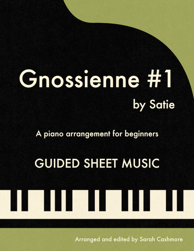 (Pre-order) Gnossienne #1: Guided sheet music for beginners