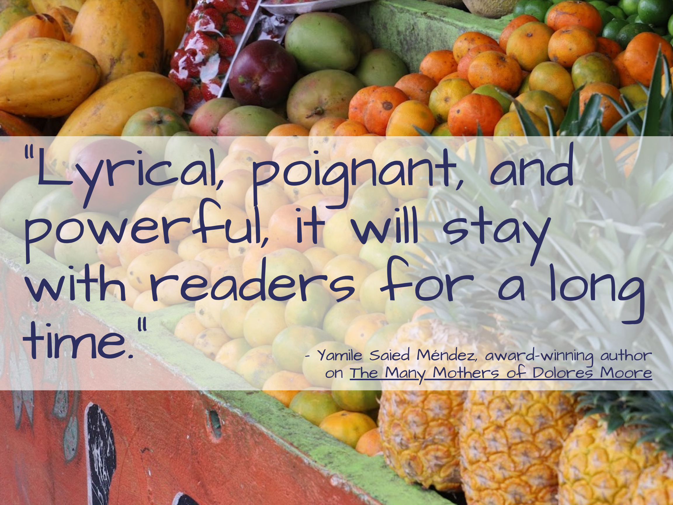 “Lyrical, poignant, and powerful, it will stay with readers for a long time.”