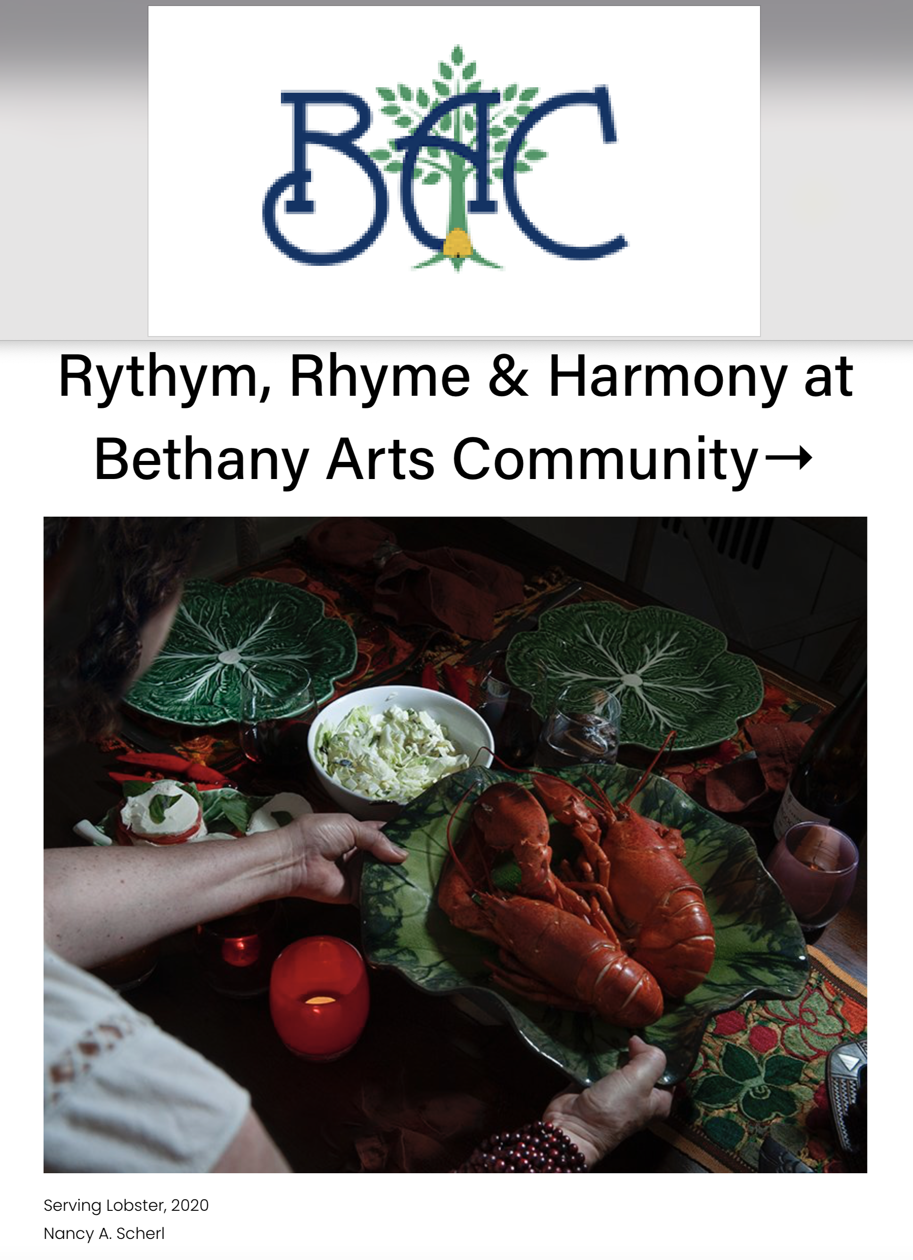 Rythym, Rhyme & Harmony at Bethany Arts Community→