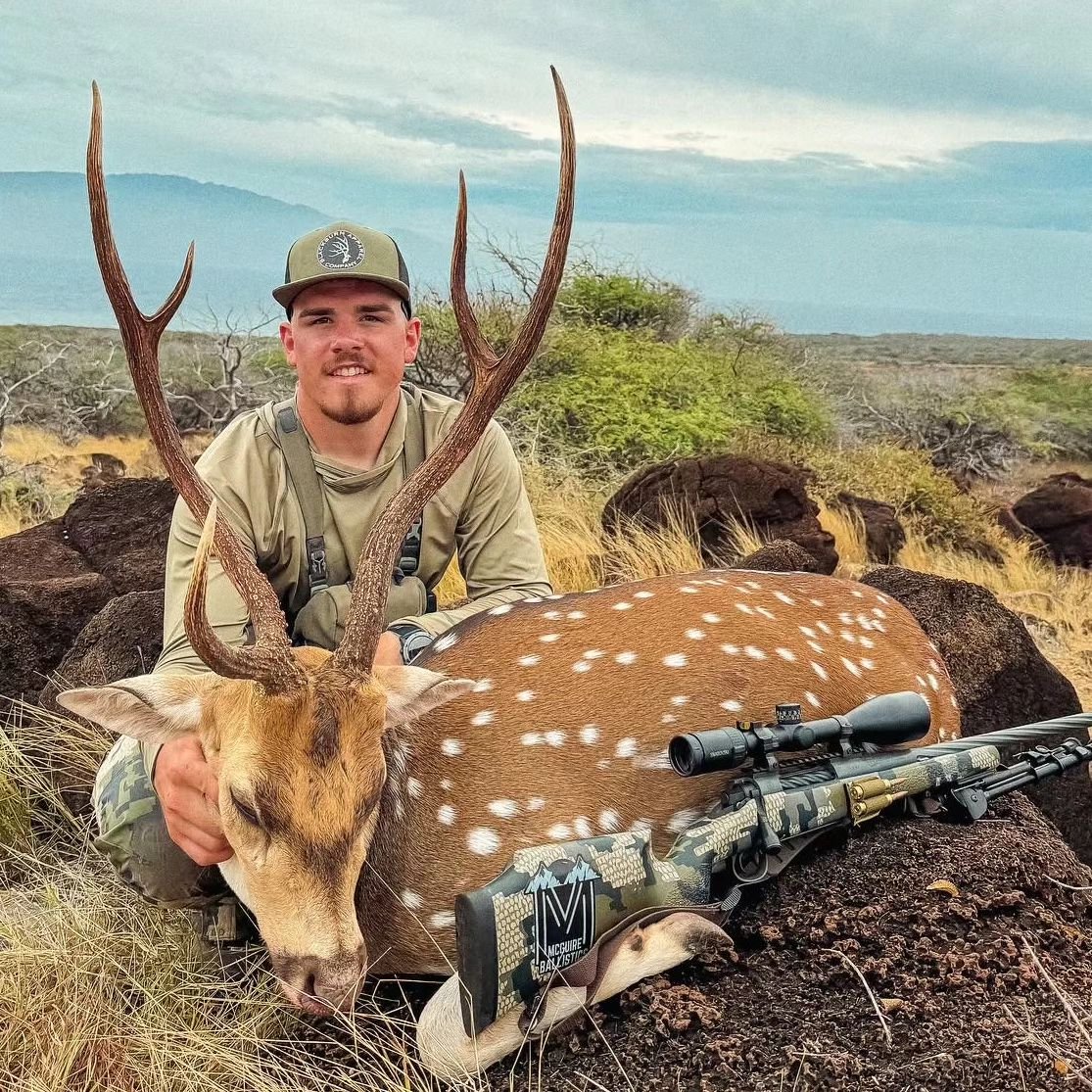 A beautiful Axis buck taken by our good buddy @kodee_smith01 
It is really cool seeing our bullets travel all over the world and helping people be successful!!!

Cartridge: 28Nosler 

Projectile: 7mm 160GR Copper Rose Single Feed 

Yardage: 100

#mcg