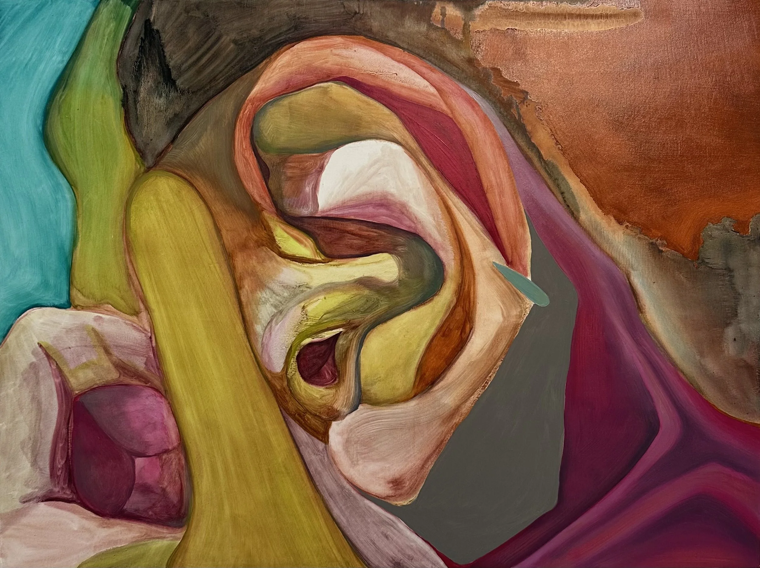 "The main line" oil on canvas, 20 x 24 inches, 2026